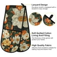 thumbnail image 2 of Yayeee Double Oven Mitt Kitchen Heat Resistant Baking 35" x7" Quilted Glove, Bright Floral, 2 of 6