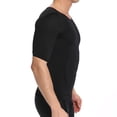 thumbnail image 3 of Camiseta para Caballero Compraymas Slim Fit talla XXL color negro con manga corta, 3 of 5