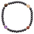 thumbnail image 1 of Pulsera de tobillo con terapia de hematita magnética hecha a mano y moderna para mujer, 1 of 1