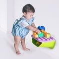 thumbnail image 6 of UNiPLAY Building Blocks Daycare Play Shelf with Storage 11 Piece Set, Sensory Toys Storage Bin and Play Shelf for Teething Baby Starter Learning Building Blocks, Ages 3 Months and Up, Blue, 6 of 6