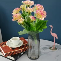 Antqov Artificial Carnations Fake Flowers, Silk Faux Flower Arrangements Wedding Bouquets Decorations Plastic Floral Table Centerpieces for Home Garden Decor Gifts for Mom