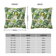 thumbnail image 2 of Yiaed Green Tropical Print Pillow Covers Super Soft Decorative Square Throw Pillow Covers Case Cushion Covers for Sofa Couch Bedroom Car Decor（No pillow core）-22"x22", 2 of 7