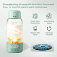 thumbnail image 4 of Portable Bottle Warmer for Travel – Dual Heating Modes for Breast Milk & Water, Portable Milk Warmer with Fast Heating & Long Battery Life, 17 Ounces Large Capacity to Meet Your All-Day Needs, 4 of 13