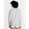 thumbnail image 3 of No Boundaries Sleepwear Top with Long Sleeves, Women’s XXS-3X, 3 of 5