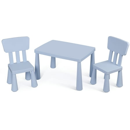 AIZYT Kids Table and Chair Set, 3 in 1 Plastic Children Activity Table for Toddlers Drawing, Reading, Crafts, Snack Time, Detachable Tabletop Table and Chair Set for Home, Nursery, Playroom