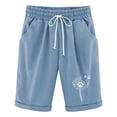 thumbnail image 4 of PMVFHDE Shorts de Plage Décontractés pour Femmes d'Été Imprimés Respirants Ajustables Amples Élastiques Shorts de Plage, 4 of 8