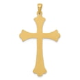 thumbnail image 4 of 14k Yellow Gold Fleur De Lis Cross Pendant Charm, 4 of 4