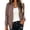 #15Brown, variant on Women's Classic Bomber Jackets Checkered Lightweight Jacket Outwear with Lining Pockets