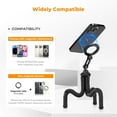thumbnail image 3 of SIABC-MS36 Flexible Magnetic Phone Tripod, Magnetic Phone Stand for Selfie/Vlogging with Remote Control,Tripod Stand with Gopro Mount Compatible with GoPro iPhone Samsung, 3 of 4