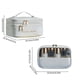 thumbnail image 3 of Bolsa Grande Organizadora de Maquillaje para Viaje | Estuche Cosmético Acolchado Impermeable PU PVC con Asa | Almacenamiento Multi-compartimento para Mujeres y Hombres | Bolsa de Aseo Portátil, 3 of 7