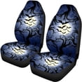 thumbnail image 5 of Uourmeti Halloween Night Scene Car Seat Covers 3 Pieces Car Seat Covers Full Set Breathable Easy to Install Suitable for Sedans Trucks, 5 of 10