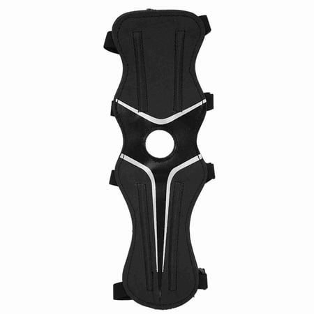 Xirurus 600D Nylon Adjustable Archery Arm Guard Protective Gear Forearm Protector for Recurve Bow Hunting Target Shooting Practice Accessories Black 11.8 in / 30 cm