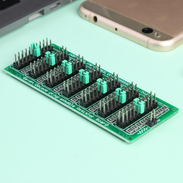 Tablero de resistencia de 7 décadas 1R-9999999R/1R módulo SMD de resistencia programable