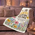 thumbnail image 6 of Floral Butterfly Encouragement Art You Brighten Every Room, Peaceful Mountain Lake Scene, Warm Flannel Blanket for Cabin and Lodge, Outdoor Lovers Friendship Gift, Artistic Home Decor, 6 of 9