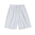 thumbnail image 5 of Aimik Women's Relaxed Shorts Elastic Waist Sports Shorts with Drawstring Summer Loose Fit Shorts, 5 of 6