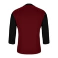 thumbnail image 5 of S-5XL Mens Big & Tall T Shirts 3/4 Sleeve Plus Size Crewneck Pajamas Tops Casual Color-Block Pullover Loungewear Athletic Workout Tshirts, 5 of 5
