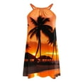 thumbnail image 4 of Midsumdr Sundresses for Women 2025 Summer Fashion Sleeveless Round Neck Beach Dresses Boho Floral Printing Loose Plus Size Midi Dress, 4 of 5
