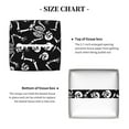 thumbnail image 5 of Sikiie Skeletons Dancing Leather Tissue Box Cover Square, tissue box holder, Tissue Box with Bottom Belt-5.2”x5.2”x5.2”, 5 of 7