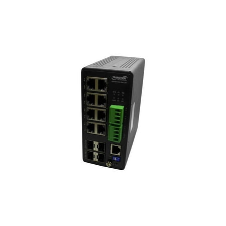 UPC: 0648177043477 | Transition Networks Managed Hardened Gigabit Ethernet Switch SISGM1040284LRT