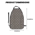thumbnail image 2 of Gaeub Black Plaid Heart Print Anti-Kick Storage Mat for Car Seats 2 Pcs, Car Kick Mats with 3 Pocket Protector, Essential Car Seat Protector for Child Car Seat,Car Seat Protector, 2 of 8
