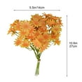 thumbnail image 3 of Artificial Chrysanthemum Flowers for Weddings – 27cm Real-Like Silk Mums Bouquet, UV-Resistant Outdoor/Indoor Décor, Hypoallergenic Centerpieces (Bendable Stems, All-Season), 3 of 8