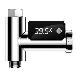 KAMEISHI Shower Thermometer Second Generation Led Digital Display Baby Bath  Water Fahrenheit Celsius Thermometer 360 Rotating Screen for Home Bathroom  Kitchen k2