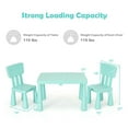thumbnail image 3 of Gymax Kids Table & 2 Chairs Set Toddler Activity Play Dining Study Desk Baby Gift Green, 3 of 10