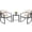 White, variant on Vineego 3 Pieces Patio Conversation Sets Outdoor Rocking Chair PE Rattan Bistro Rocker with Coffee Table, Blue