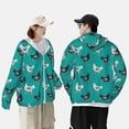 thumbnail image 5 of Picia Funny Chicken Women's Men's UPF 50+ Sun Protection Hoodie Shirt Long Sleeve SPF Fishing Outdoor UV Hiking Lightweight Shirts-Large, 5 of 9