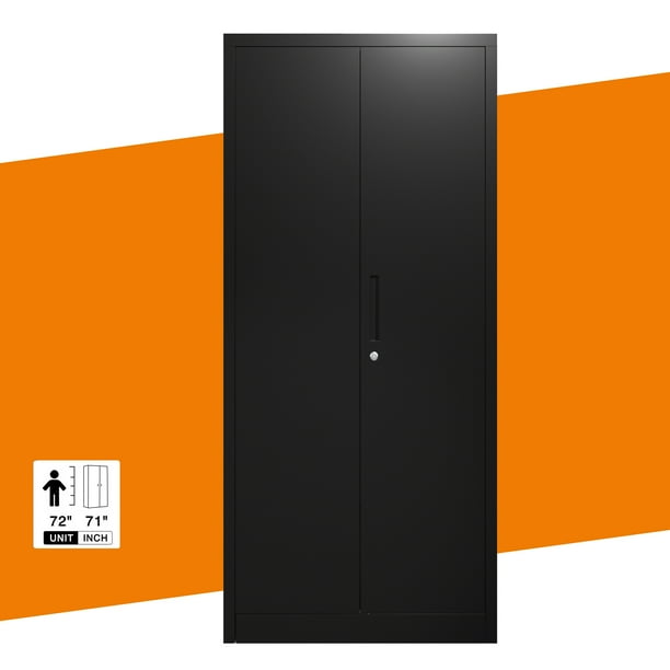 Zakamaur 71'Metal Garage Storage with Lockable Doors and 4