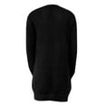 thumbnail image 5 of LISTHA Mens Long Cardigan Knit Ruffle Fashion Fall Winter Sweater Drape Cape Black 2XL, 5 of 5