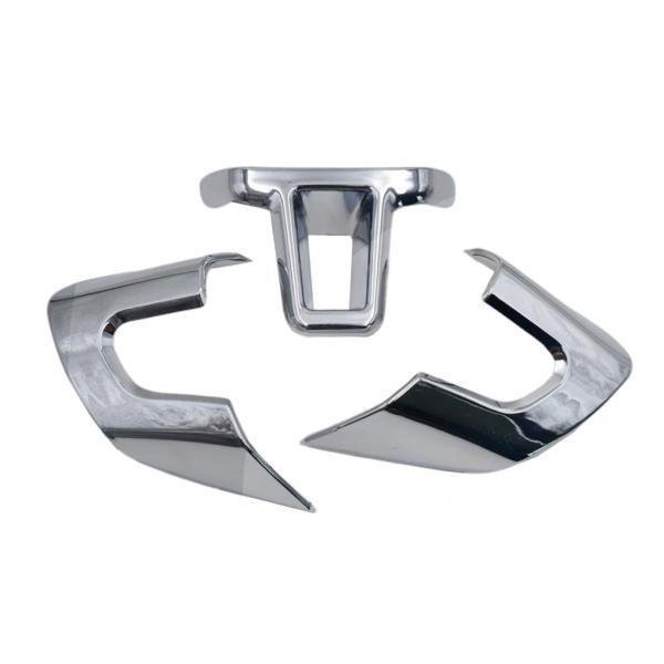 2x Decoración Del Volante, Cubierta Del Volante, Cubierta Del Volante Hecha de Plástico Cromado para Bora 2009-2012 Sunnimix Cubierta del volante nuevo