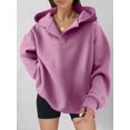 thumbnail image 3 of Luniro Hoodies for Women Oversized Pullover Sweatshirts Fall Winter Trendy Fashion Clothes, 3 of 8