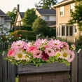 thumbnail image 4 of Meiiso 6-Head Artificial Pink Sunflowers Stems (Pink Sunflower Stems, Artificial Sunflowers), 1 Bouquet of Artificial Flowers, Sunflower Chrysanthemum Peony Flowers for Table Home Wedding Decoration, 4 of 9