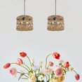 thumbnail image 1 of Mobutofu Basket Lamp Shade Rustic Woven Light Shade For Balcony 1Set, 1 of 7