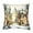 Winter Scene, variant on STPgoods Santa Claus and Bullfinches Tapestry Throw Pillow with Insert 18x18" (45x45 cm) Christmas Decor Couch and Sofa Cushion for Living Room Bedroom Square Pillowcase