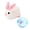 White, variant on Interactive Cat Toy Ball Non-Electric Rolling Clear Ball with Plush Mouse Toy inside for Indoor Cats Kittens Chase Pounce Exercise Toy