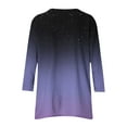 thumbnail image 5 of 3/4 Sleeve Tunic Tops for Women Loose Fit Dressy Casual Blouse Flowy Shirts to Wear with Leggings S-3XL, 5 of 6