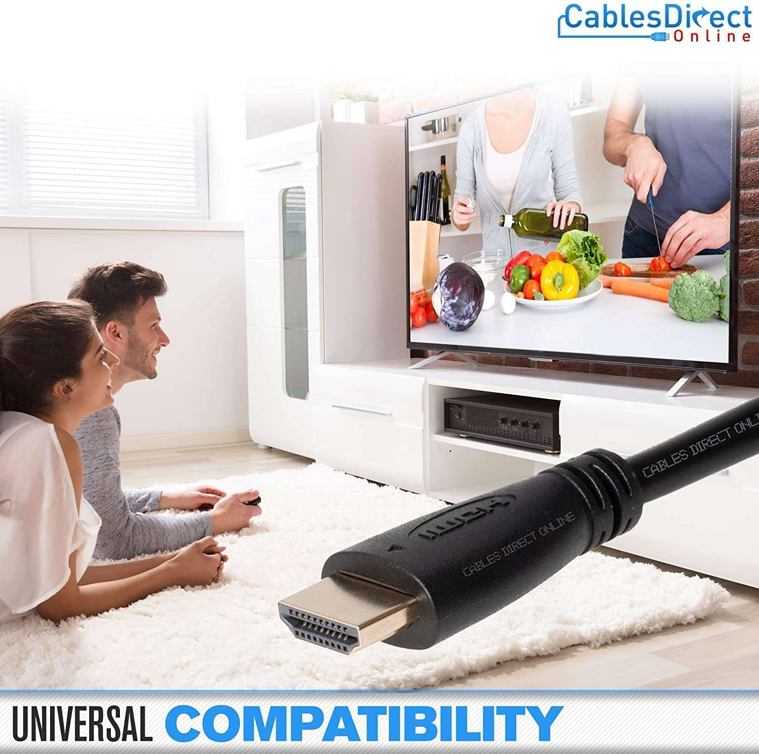HDMI Cable High Speed 30 ft 4K UHD HDR Ethernet Compatible for TV, Monitor, Gaming, Cables Direct Online