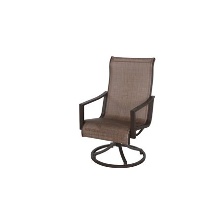 Sunvilla Allegro Swivel Patio Dining Chair In Tweed Walmart Com