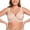 Beige, variant on Women's Sexy Lace Embroidered Bras Full Coverage Unlined Underwire Plus Size Bra 40DDD