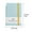 95-Sky Blue, variant on A6 Horizontal Thick Paper Notebook Notepad with Hard Leather Cover for Office Learning Notes Pocket Portable