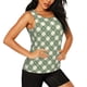 thumbnail image 2 of Fotbe Daisy Plaid Green Blusas Sin Mangas para Mujer – Estilo Casual, Corte Suelto, Slim-Fit, Cuello Redondo Deportivo, Tops de Verano para Gimnasio y Yoga-Medium, 2 of 7
