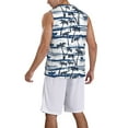 thumbnail image 2 of Naloa Palm Tree Basketball Jersey Reversible Men's Mesh Athletic Sports Shirts Training Practice S-4XL4X-Large, 2 of 6