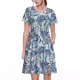 thumbnail image 1 of Disketp Paisley Floral Branches para Vestido de Manga Corta para Mujeres, Vestidos de Verano para Mujeres, Casual y Holgado para la Playa, 1 of 6