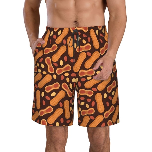 Fotbe Peanuts2 Trajes de Baño Estampados para Hombre, Shorts de Verano de Secado Rápido, Ropa de Playa, Bañadores-Small