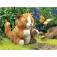 thumbnail image 2 of Hand Puppet Folkmanis Orange Tabby Kitten para niños, 2 of 4