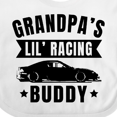 thumbnail image 4 of Inktastic Grandpas Lil Racing Buddy Boys or Girls Baby Bib, 4 of 4