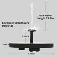 thumbnail image 7 of D-GROEE Solar Fountain Pump, Solar Water Pump Floating Fountain, with 4 Nozzles, for Bird Bath, Fish tank, Pond or Garden Decoration, 7 of 7
