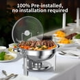 thumbnail image 2 of Juego de platos GGIU de 5 litros para buffet con tapa de acero inoxidable, 2 of 6